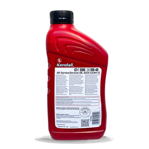 Моторна олива Kendall GT-1 EURO Premium Full Synthetic Motor Oil 5W-40, 0,946л