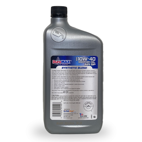 Моторна олива Duramax Synthetic Blend 10W40,  0,946 л.