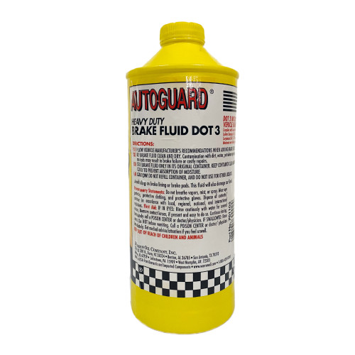 Гальмівна рідина Autoguard Brake Fluid DOT 3,   0,946л.
