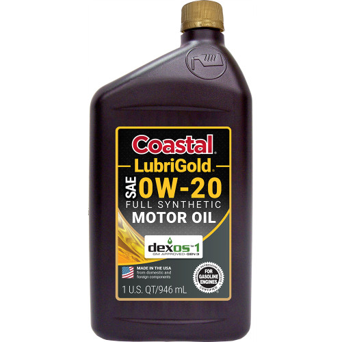 Моторна олива Coastal LubriGold Full Synthetic 0W20,  0,946л.