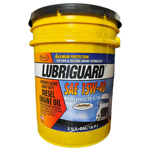 Моторна олива для важкої техніки Lubriguard Synthetic Blend SAE 15W-40 CK-4/SN,   18,9л.