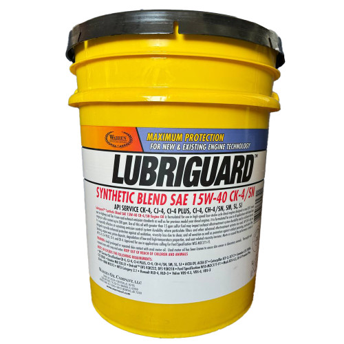 Моторна олива для важкої техніки Lubriguard Synthetic Blend SAE 15W-40 CK-4/SN,   18,9л.