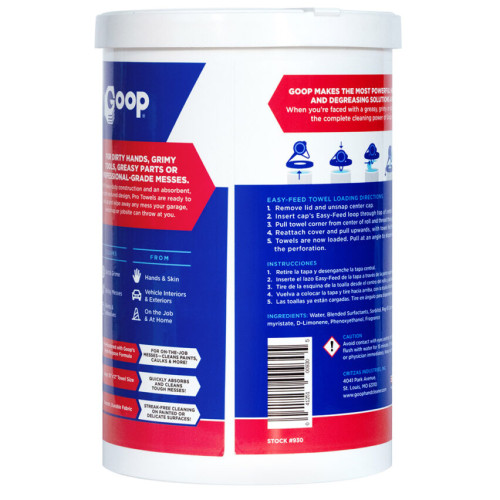 Серветки для очищення Goop 6/90 шт.