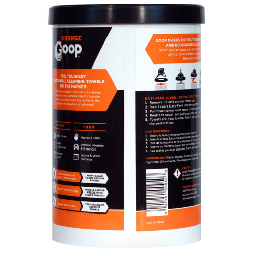 Серветки для очищення  Goop Orange Ruff Towels 6/72 шт