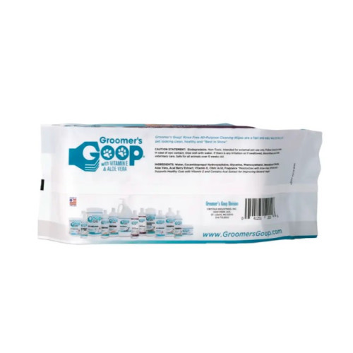 Серветки для очищення для домашніх тварин GROOMER'S GOOP 100 шт