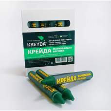Маркер восковой маркировочный Kreyda (зеленые) 12шт