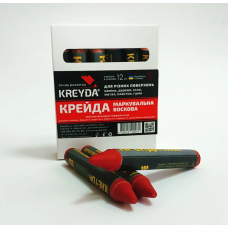 Маркер восковой маркировочный Kreyda (красные) 12шт