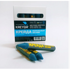 Маркер восковой маркировочный Kreyda (синий) 12шт