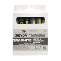 Мел восковой маркировочный KREYDA GRAPHITE 12шт