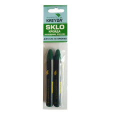 Мел восковой разметочный SKLO (зеленый) 2шт
