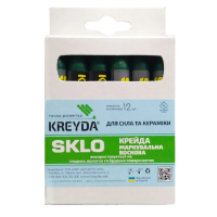Крейда воскова маркувальна SKLO (зелений) 12шт