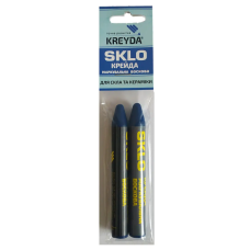 Мел восковой разметочный SKLO (синий) 2шт