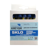 Крейда воскова маркувальна SKLO (синій) 12шт