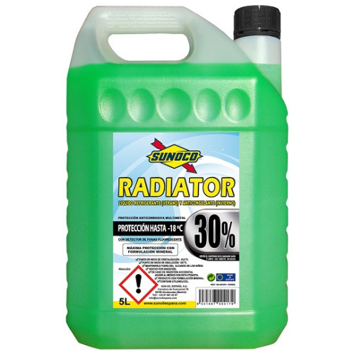 Антифриз SUNOCO RADIATOR COOLANT G12 ORGANIC 50% (-36°C) зеленый - 5 л.