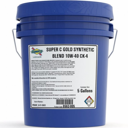 Моторное масло SUNOCO SUPER C SYN BLEND 10W-40 CK-4 - 19 л.