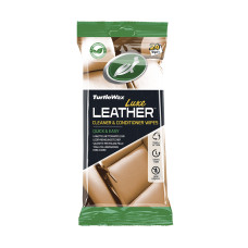 Серветки для очищення та кондиціонування шкіри "Шкіра Люкс" Turtle Wax LUXE LEATHER WIPES