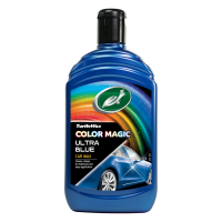 Поліроль для кузова з відновленням кольору Turtle Wax Color Magic Blue синя 500 мл