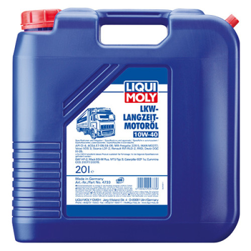 Полусинтетическое моторное масло - LKW Langzeit-Motoroil SAE 10W-40 Basic 20л.