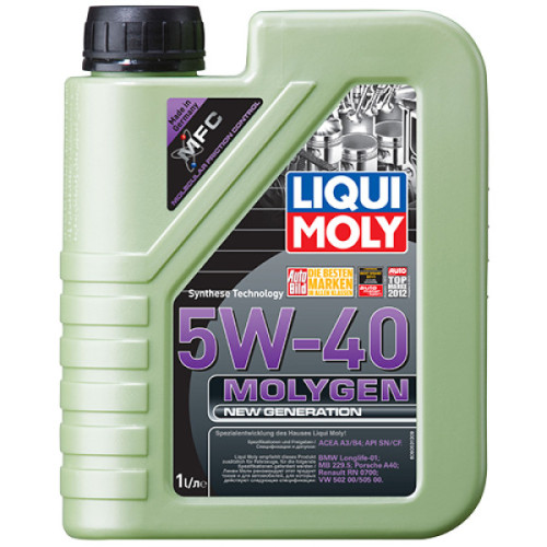 Синтетическое моторное масло - Molygen New Generation 5W-40 1л.