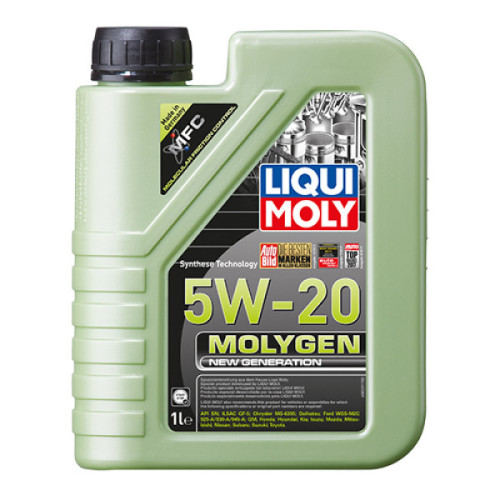 Синтетическое моторное масло - Molygen New Generation 5W-20 1л.